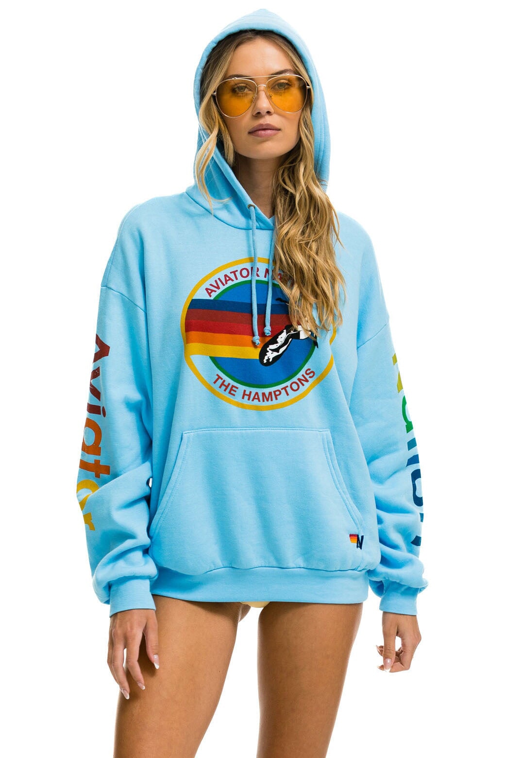 AVIATOR NATION THE HAMPTONS RELAXED PULLOVER HOODIE - SKY Hoodie Aviator Nation 