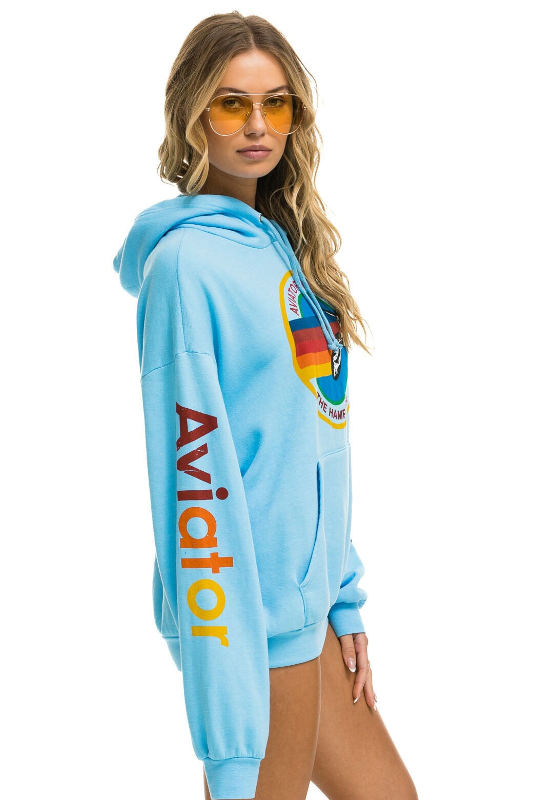 AVIATOR NATION THE HAMPTONS RELAXED PULLOVER HOODIE - SKY Hoodie Aviator Nation 