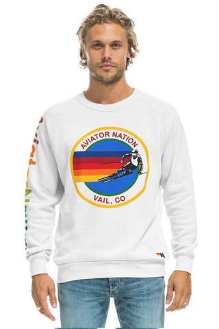 AVIATOR NATION VAIL SWEATSHIRT - WHITE Sweatshirt Aviator Nation 