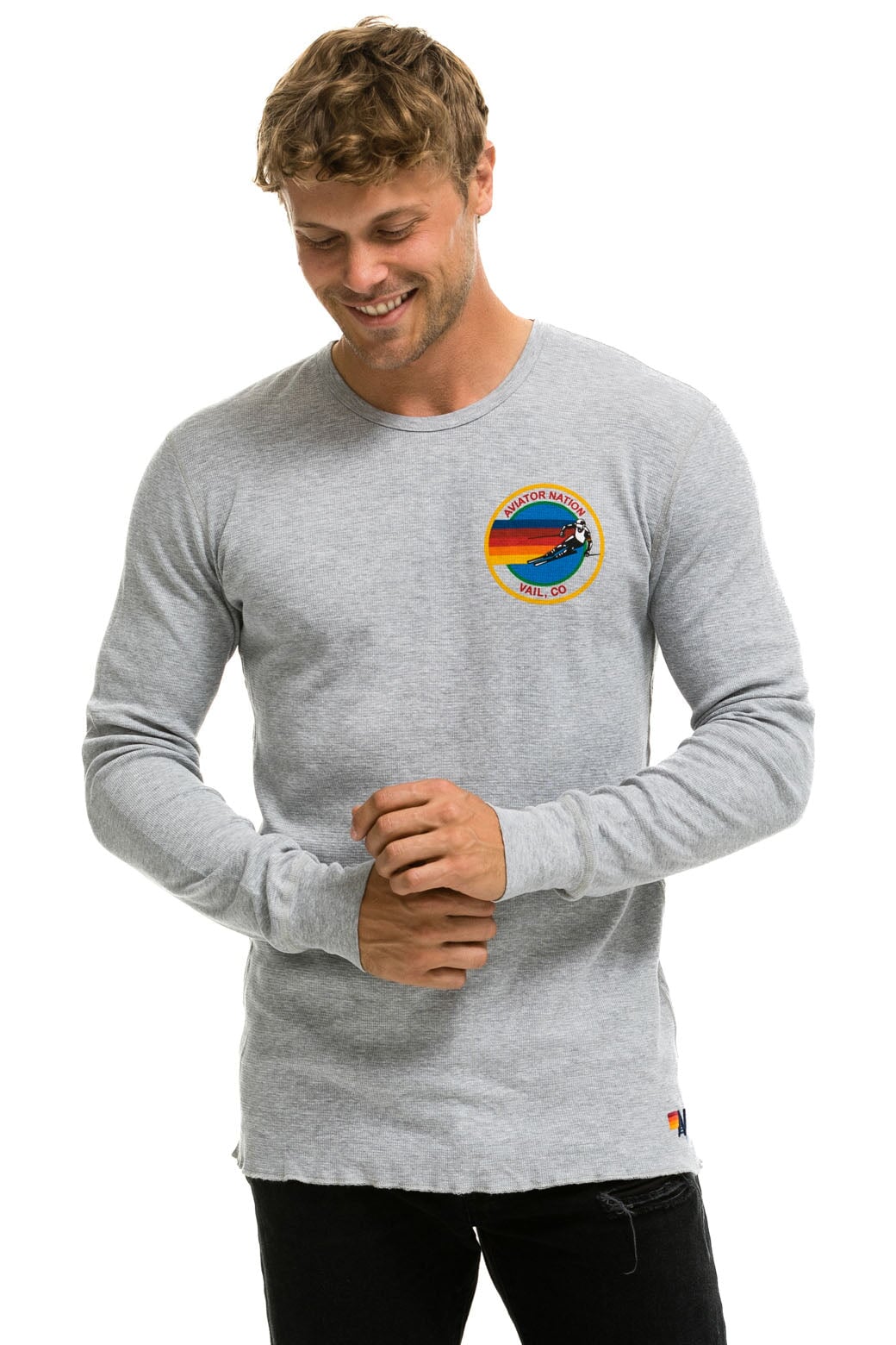 AVIATOR NATION VAIL THERMAL - HEATHER GREY Thermal Aviator Nation 