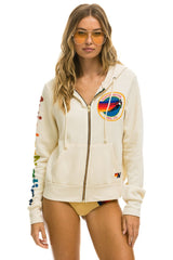 AVIATOR NATION VAIL ZIP HOODIE - VINTAGE WHITE Hoodie Aviator Nation 