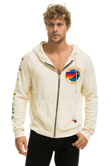 AVIATOR NATION VAIL ZIP HOODIE - VINTAGE WHITE Hoodie Aviator Nation 