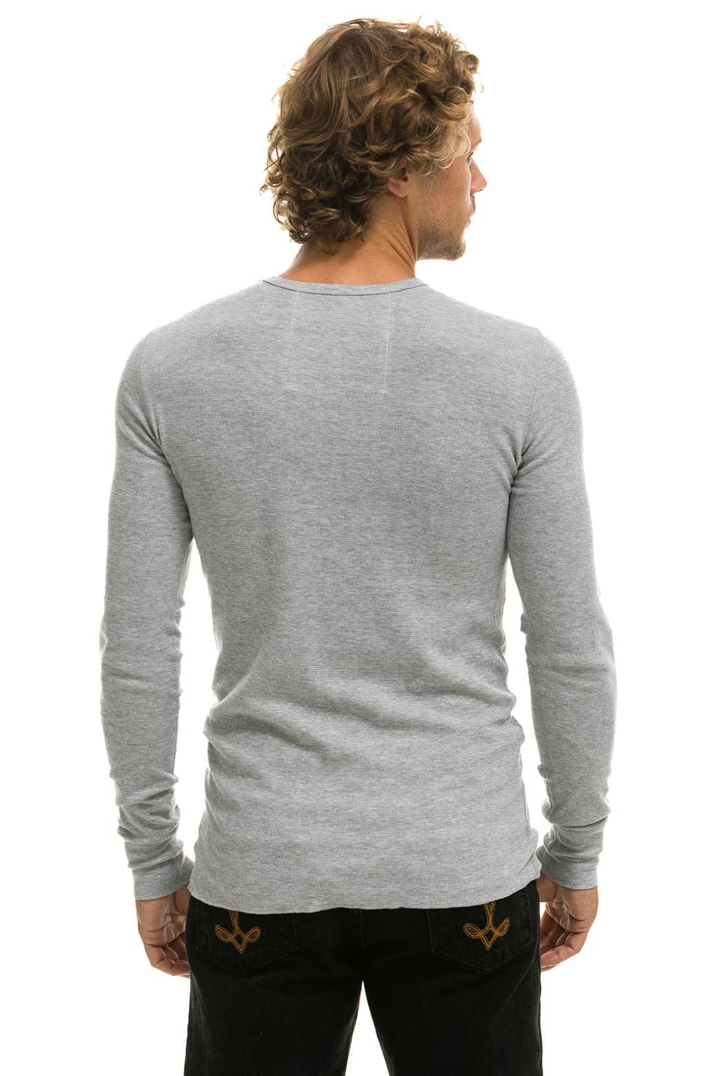 AVIATOR NATION VENICE THERMAL - HEATHER GREY Thermal Aviator Nation 