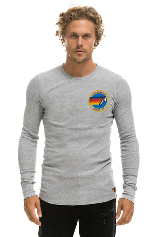 AVIATOR NATION VENICE THERMAL - HEATHER GREY Thermal Aviator Nation 