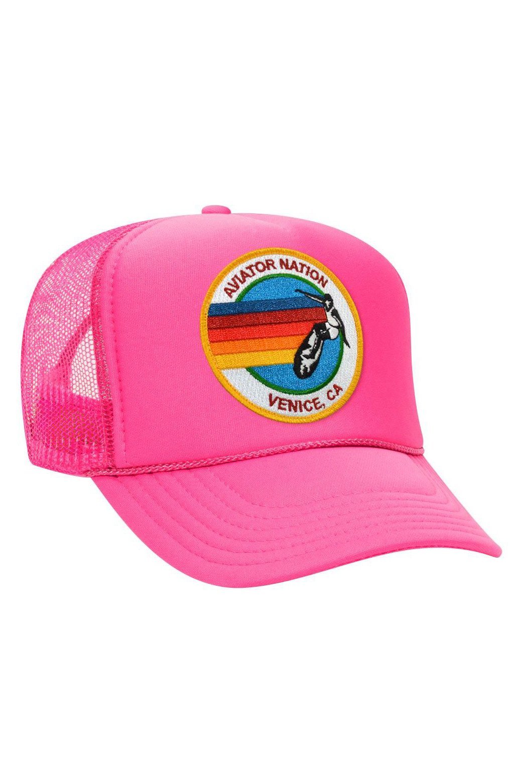 AVIATOR NATION VENICE TRUCKER HAT HATS Aviator Nation OS NEON PINK 