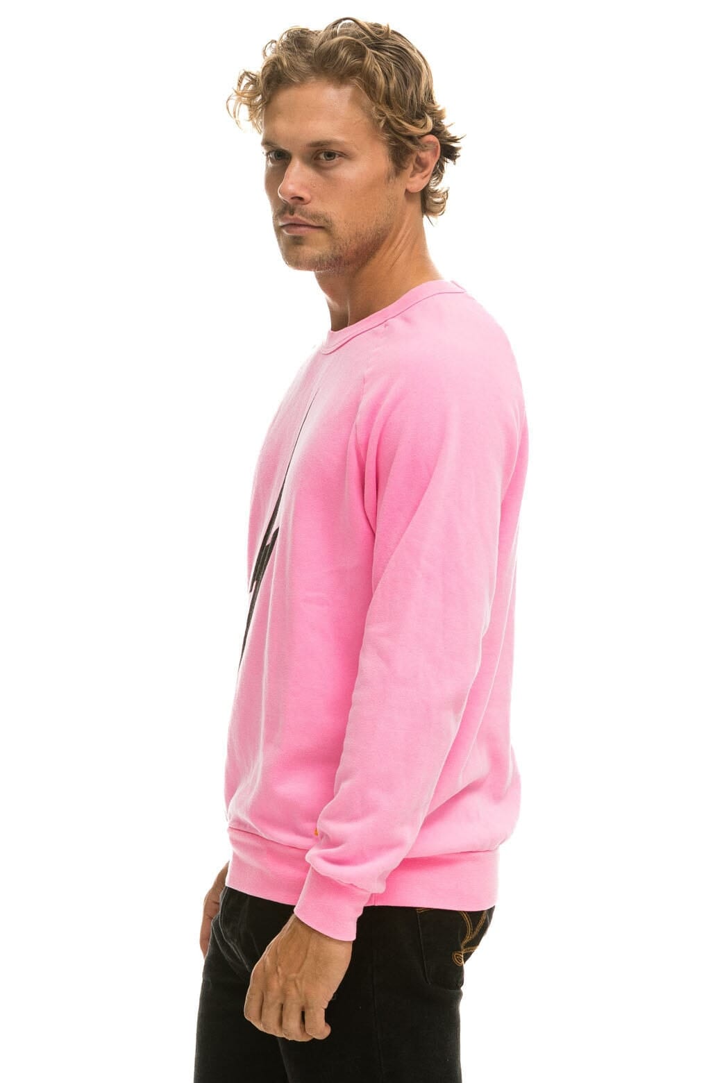BOLT CREW SWEATSHIRT - NEON PINK Sweatshirt Aviator Nation 