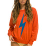BOLT CREW SWEATSHIRT - ORANGE // BLUE SALE Aviator Nation 