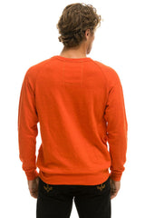 BOLT CREW SWEATSHIRT - ORANGE // BLUE SALE Aviator Nation 