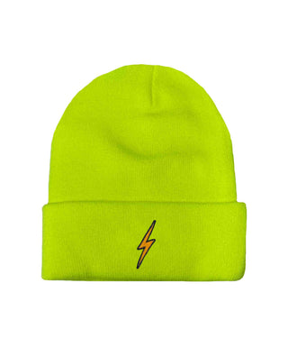 BOLT FULL RIB BEANIE - NEON YELLOW Beanie Aviator Nation OS NEON YELLOW 