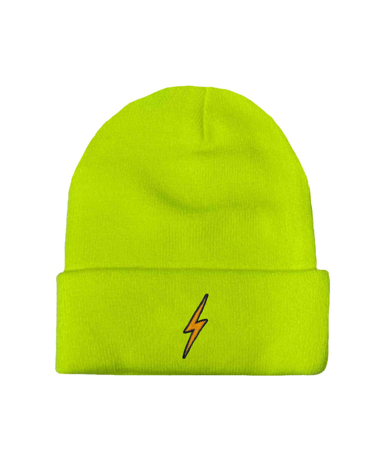 BOLT FULL RIB BEANIE - NEON YELLOW Beanie Aviator Nation OS NEON YELLOW 