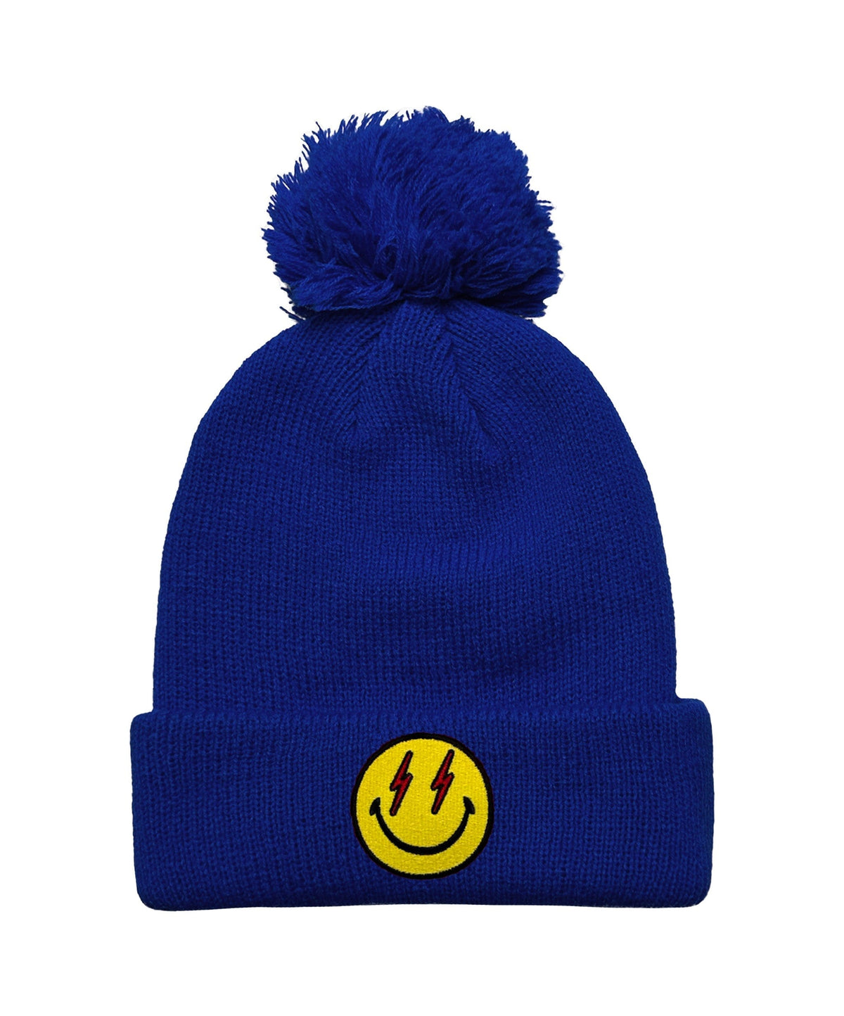 BOLT SMILEY POM POM RIB BEANIE Beanie Aviator Nation 