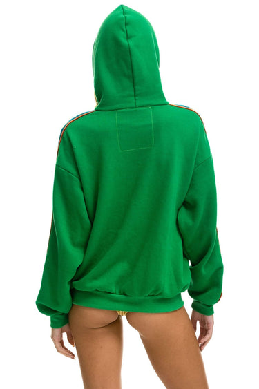 BOLT STRIPE RELAXED PULLOVER HOODIE - KELLY GREEN Aviator Nation 