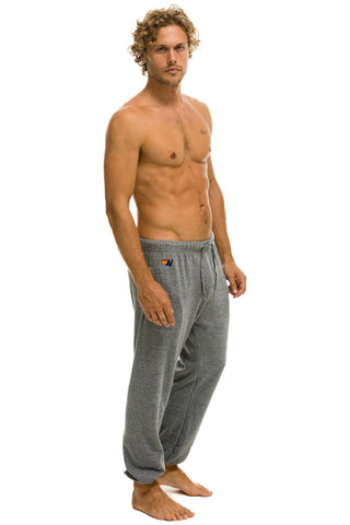 BOLT SWEATPANTS - HEATHER GREY Mens Sweatpants Aviator Nation 