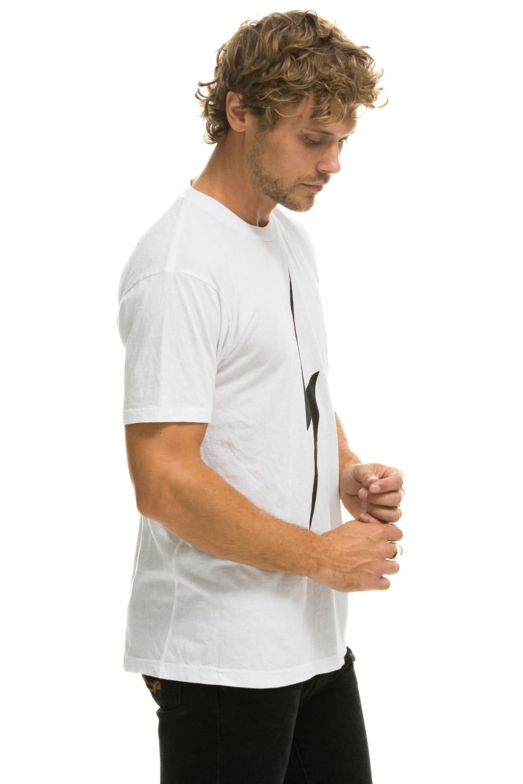 BOLT TEE - WHITE Tees Aviator Nation 