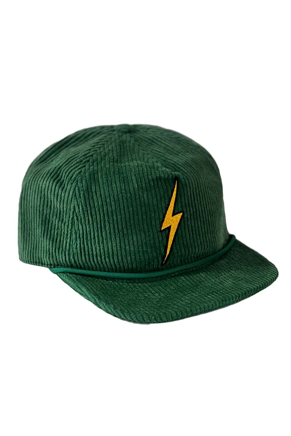 BOLT VINTAGE CORDUROY TRUCKER HAT HATS Aviator Nation KELLY GREEN 