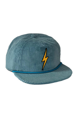 BOLT VINTAGE CORDUROY TRUCKER HAT HATS Aviator Nation LIGHT BLUE 