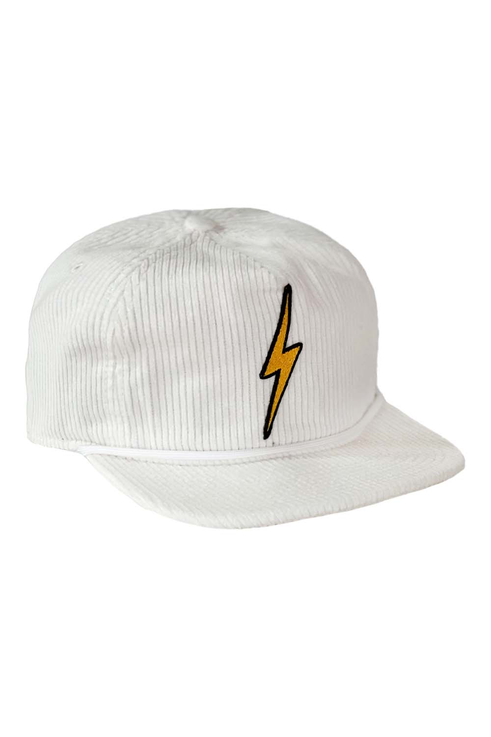 BOLT VINTAGE CORDUROY TRUCKER HAT HATS Aviator Nation VINTAGE WHITE 