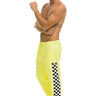 CHECK LEG SWEATPANTS - NEON YELLOW Mens Sweatpants Aviator Nation 
