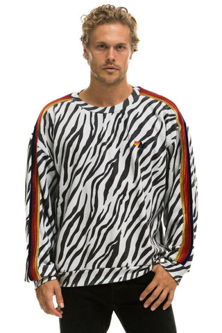 CLASSIC RELAXED FIT CREW SWEATSHIRT - ZEBRA Sweatshirt Aviator Nation 