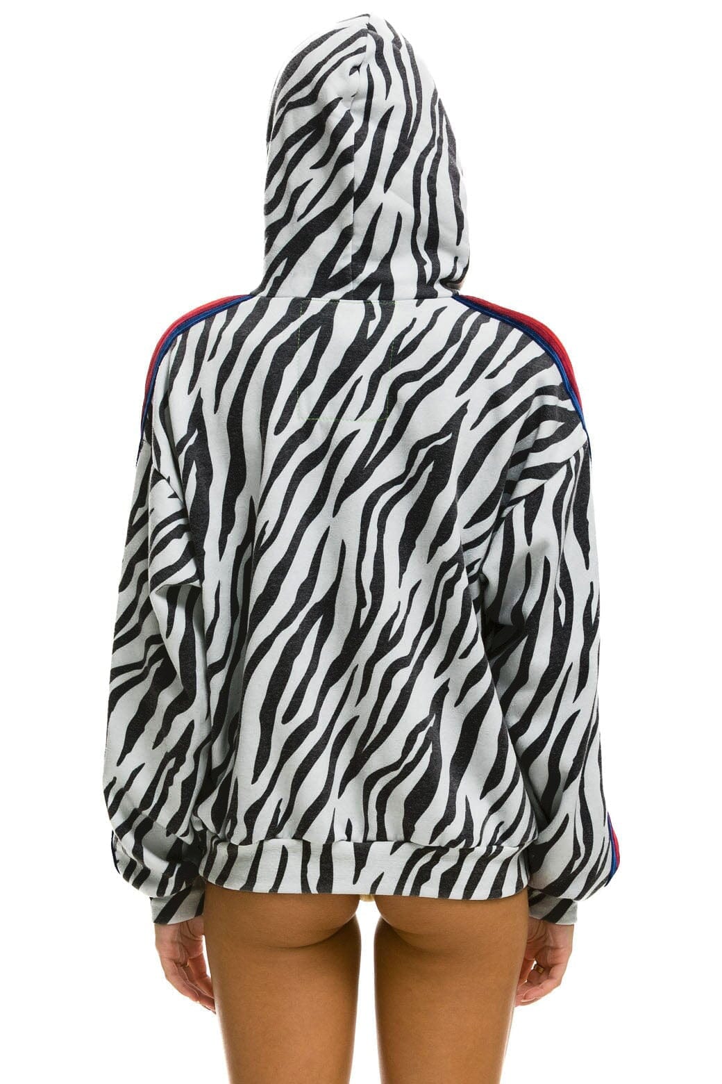 CLASSIC RELAXED PULLOVER HOODIE WITH ZIPPER POCKETS - ZEBRA Hoodie Aviator Nation 