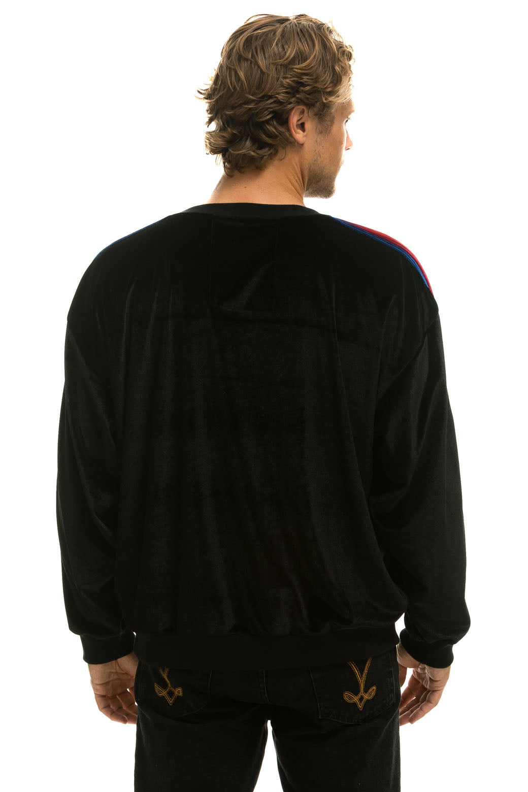 CLASSIC VELVET RELAXED SWEATSHIRT - BLACK Sweatshirt Aviator Nation 