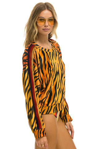 CLASSIC VELVET RELAXED SWEATSHIRT - TIGER Sweatshirt Aviator Nation 