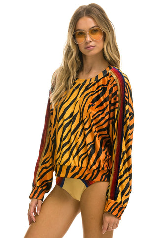 CLASSIC VELVET RELAXED SWEATSHIRT - TIGER Sweatshirt Aviator Nation 
