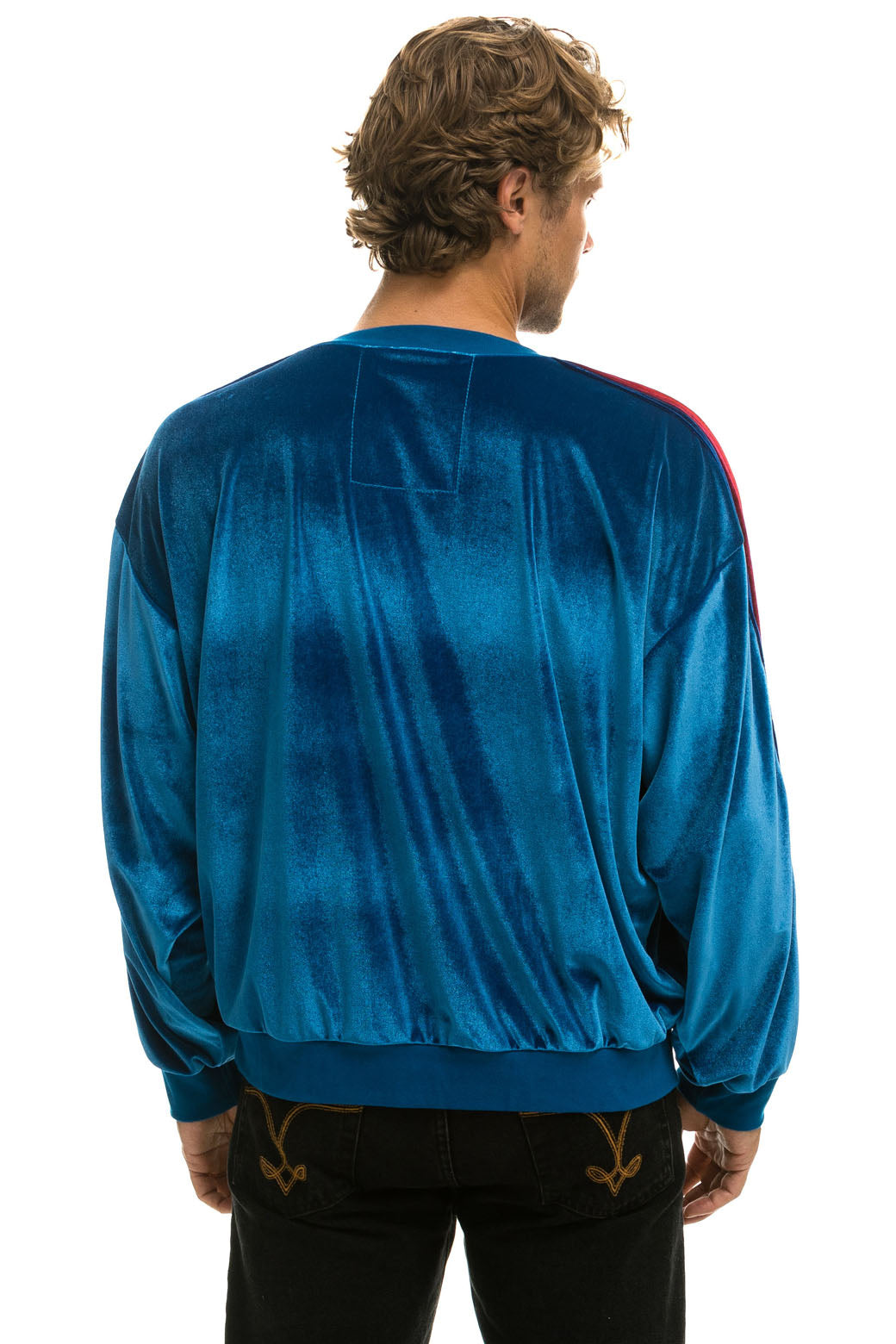 CLASSIC VELVET RELAXED SWEATSHIRT - VINTAGE BLUE Sweatshirt Aviator Nation 