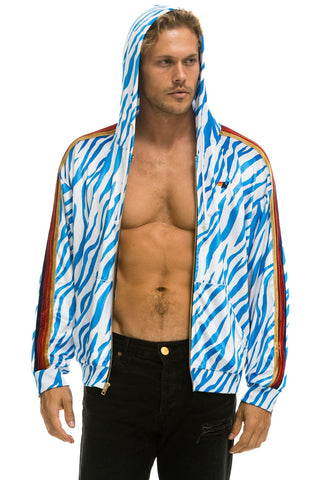 CLASSIC VELVET RELAXED ZIP HOODIE - BLUE TIGER Hoodie Aviator Nation 
