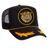 DREAMLAND TIGER TRUCKER HAT HATS Aviator Nation OS BLACK // LEAF 