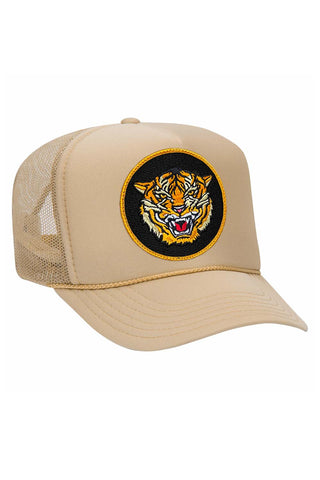 DREAMLAND TIGER TRUCKER HAT HATS Aviator Nation OS KHAKI 