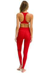 FULL LENGTH HI-RISE SPEED LEGGINGS - CHERRY Leggings Aviator Nation 