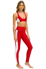 FULL LENGTH HI-RISE SPEED LEGGINGS - CHERRY Leggings Aviator Nation 