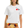 HAWAII RELIEF BOYFRIEND TEE - WHITE Boyfriend Tee Aviator Nation 