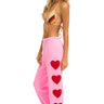 HEART STITCH 4 SWEATPANTS - NEON PINK Women's Sweatpants Aviator Nation 