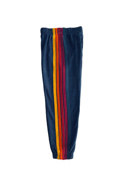 KID'S 5 STRIPE SWEATPANTS - NAVY Kid's Sweatpants Aviator Nation 
