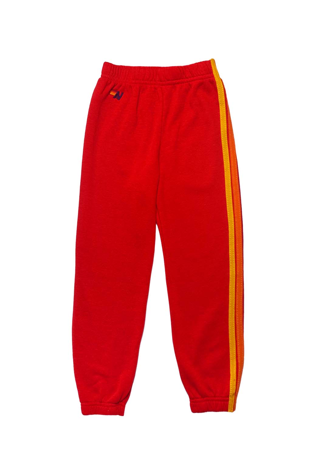 KID'S 5 STRIPE SWEATPANTS - RED Kid's Sweatpants Aviator Nation 