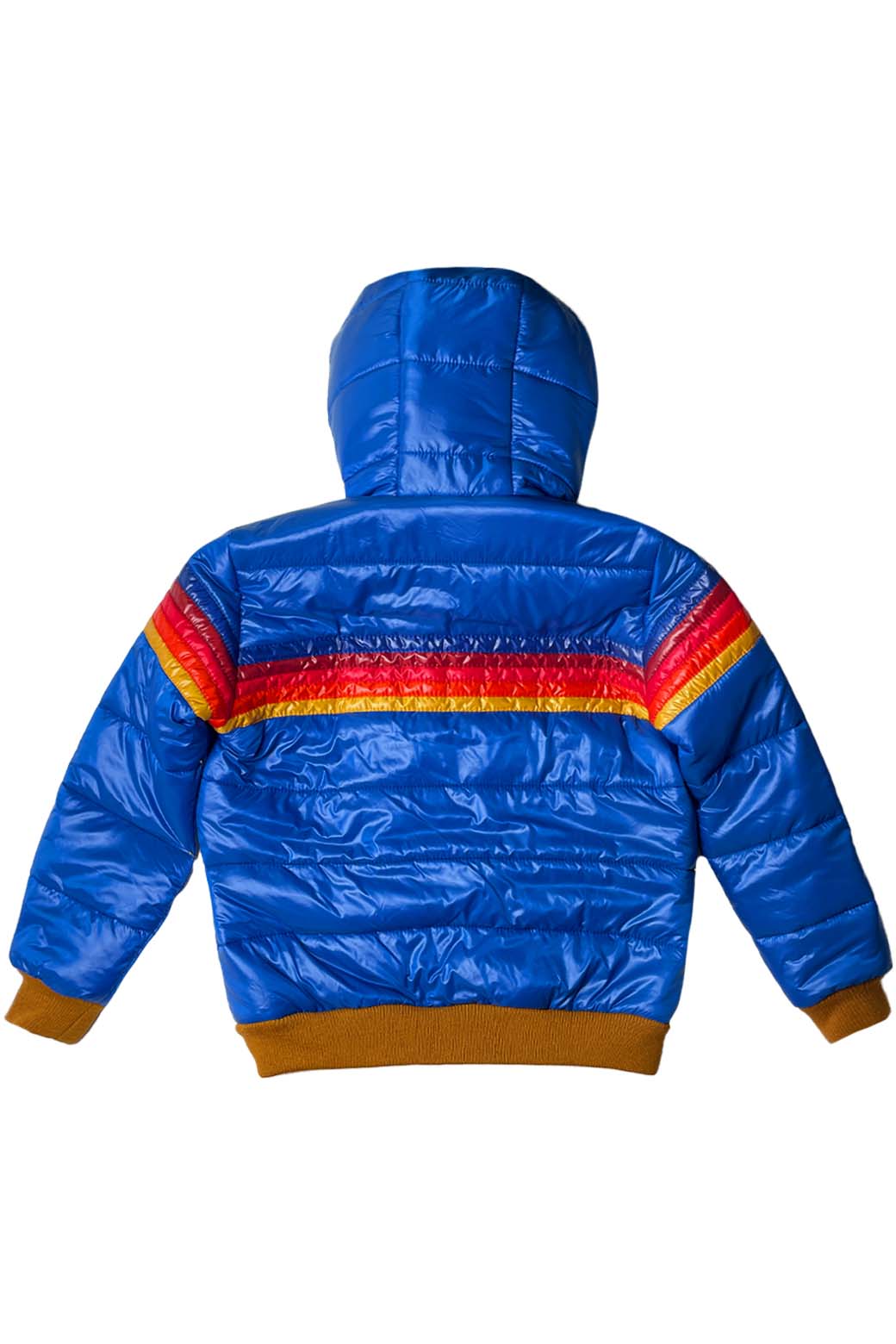 KIDS 5 STRIPE TREKKER JACKET - GLOSSY SNORKEL BLUE Kid's Outerwear Aviator Nation 