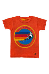 KIDS AVIATOR NATION ASPEN TEE - ORANGE Kid's Tee Aviator Nation 