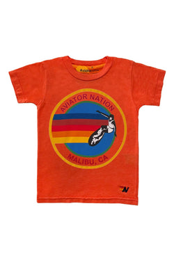 KID'S AVIATOR NATION MALBU TEE - ORANGE Kid's Tee Aviator Nation 