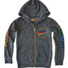 KID'S AVIATOR NATION ZIP HOODIE - VINTAGE CHARCOAL Kid's Hoodies Aviator Nation 