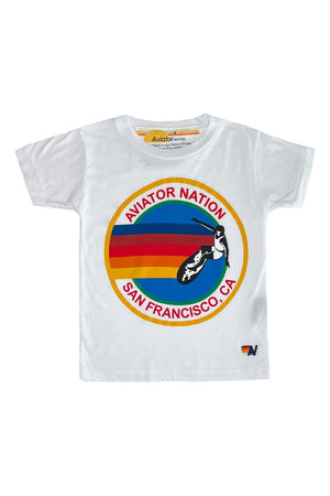 KID'S AVIATOR NATION SAN FRANCISCO TEE - WHITE