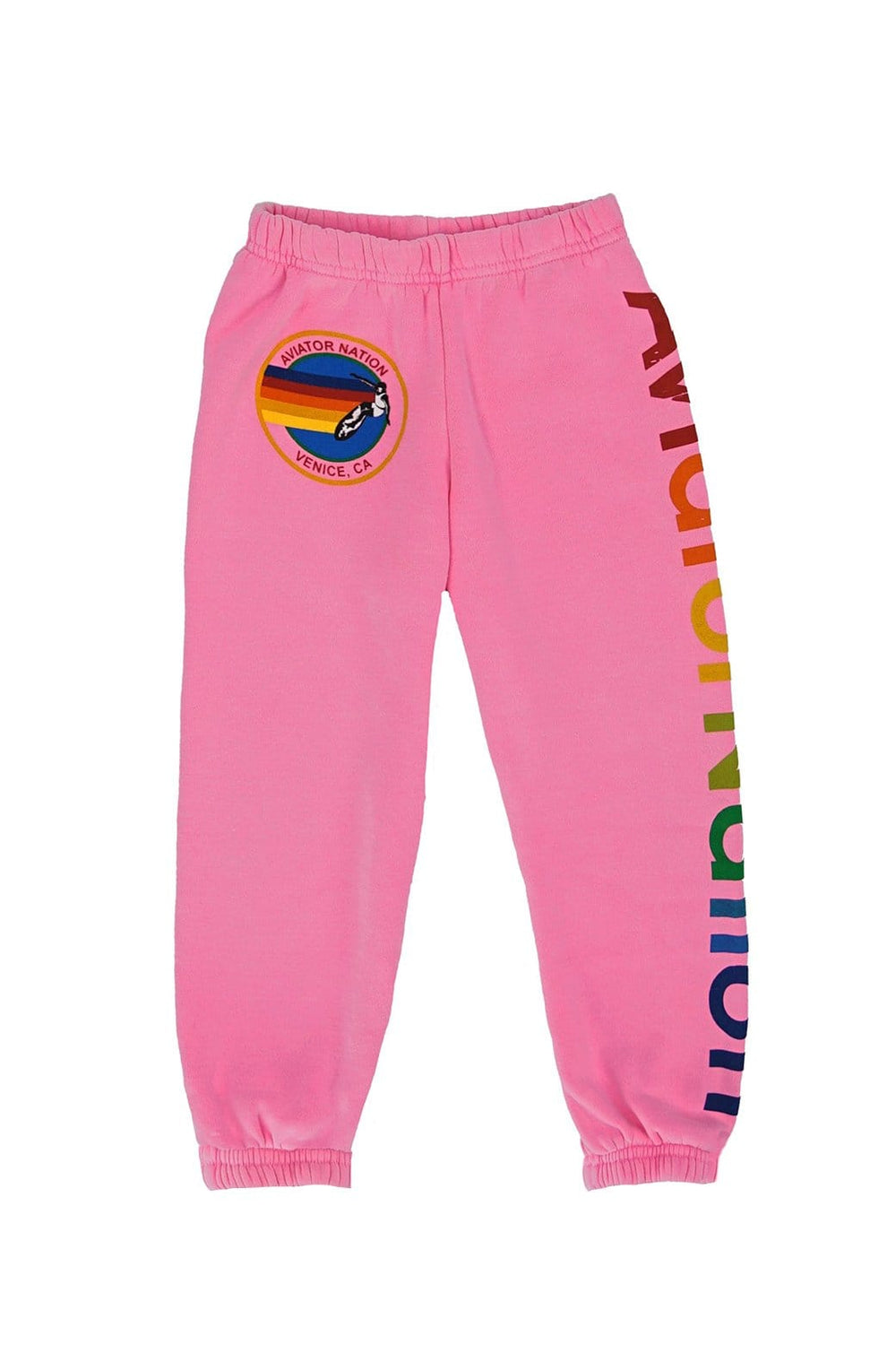 Aviator Nation Kids Logo Sweatpants White