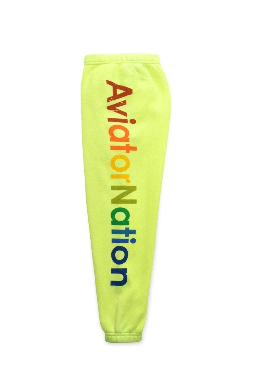 KID'S AVIATOR NATION SWEATPANTS - NEON YELLOW Kid's Sweatpants Aviator Nation 