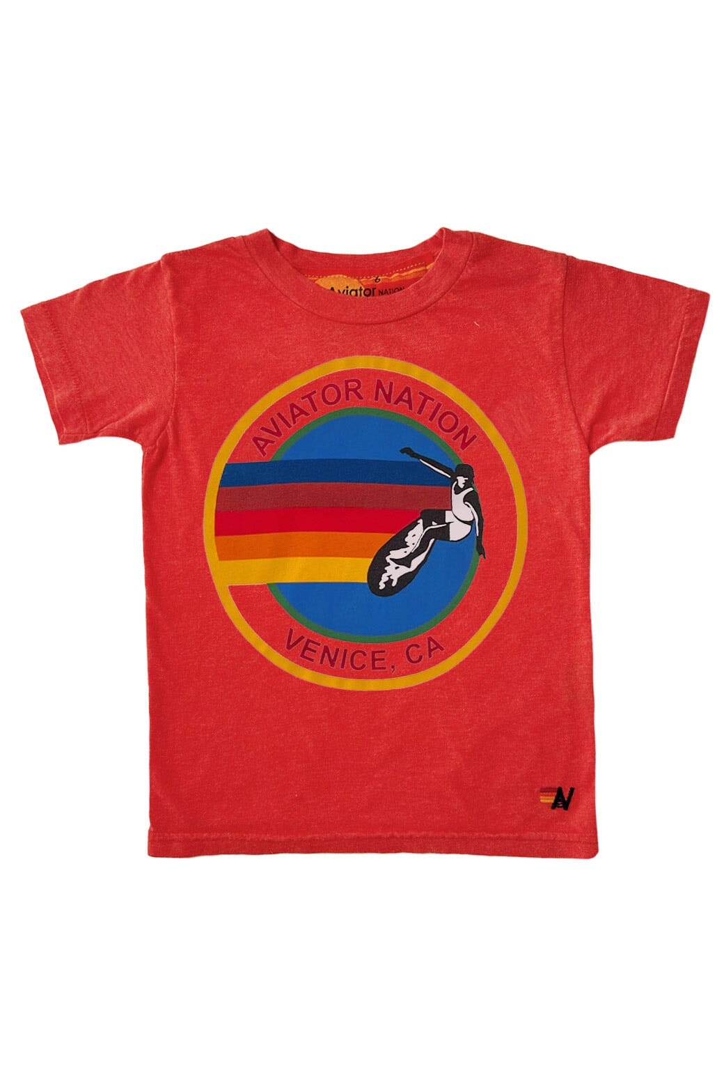 KID'S AVIATOR NATION TEE RED Aviator Nation