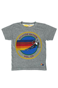 KID'S AVIATOR NATION VAIL TEE - HEATHER GREY Aviator Nation 