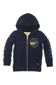 KID'S AVIATOR NATION ZIP HOODIE - NAVY Kid's Hoodies Aviator Nation 
