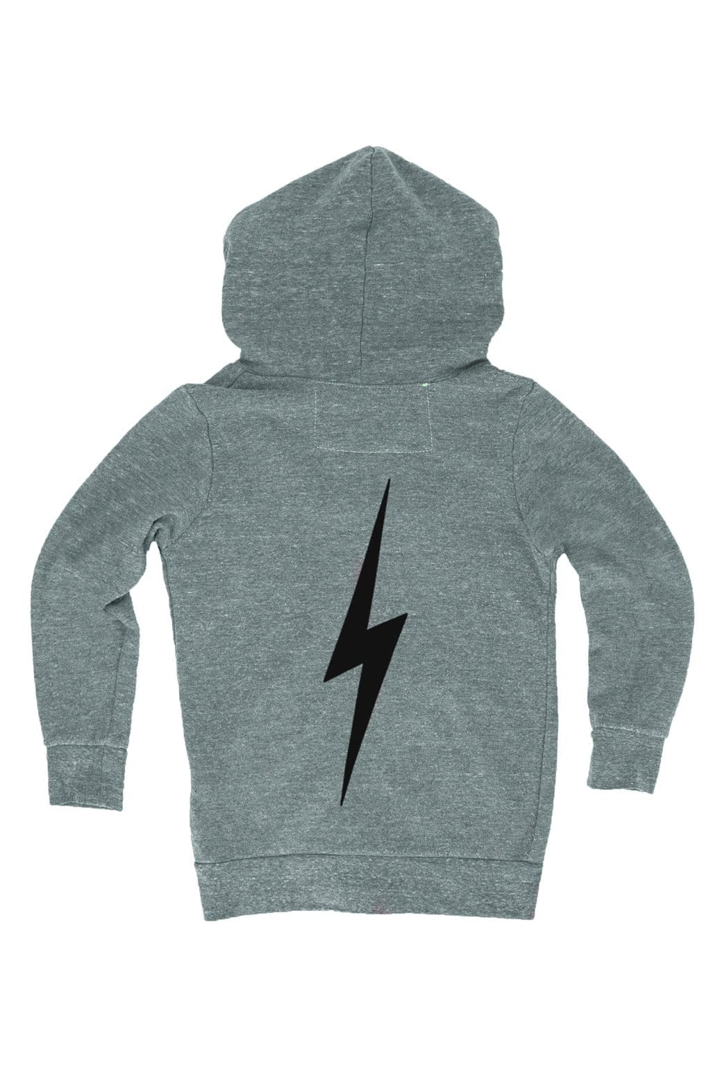 KIDS BOLT PRINT ZIP HOODIE - HEATHER GREY Kid's Hoodies Aviator Nation 