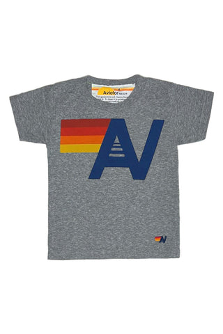 KID'S LOGO TEE - HEATHER GREY Kid's Tee Aviator Nation 