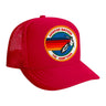 KIDS SIGNATURE HAMPTONS VINTAGE FOAM TRUCKER HAT Kid's Hat Aviator Nation OS RED 